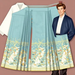 a beautiful picture of a hanfu design by greg rutkowski and thomas kinkade, trending on artstation