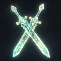 magical glowing sword, artefact, no people, xianxia, trending on artstation