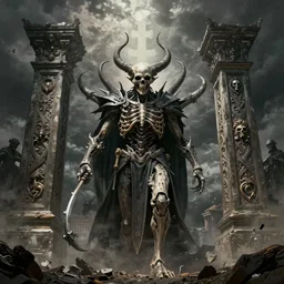 Now I have become Death, the destroyer of worlds, artwork by artgerm, 4K resolution, gates of hell, art by Paul Lehr