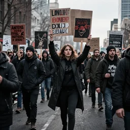 protestors during the apocalypse
