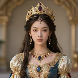 portrait of young princess. ornate and intricate. 4 k. octane render.