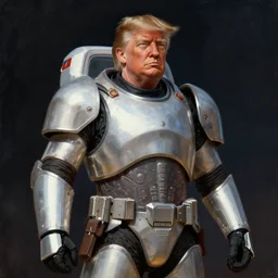 Donald Trump as a space marine, painted by Sargent, 8k, matte painting, trending on art station
