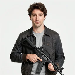 highly detailed portrait justin trudeau in street gang attire holding ar - 1 5! in gta v stephen bliss unreal engine fantasy art by greg rutkowski loish rhads ferdinand knab makoto shinkai lois van baarle ilya kuvshinov rossdraws tom bagshaw global illumination radiant light detailed intricate environment