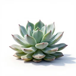 crystal haworthia succulent, clean 3d render, full body, isolated on a pure white background, centered, entire subject in frame, sharp focus, soft studio lighting