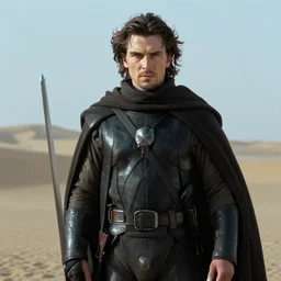 film still of Christian Bale as Feyd-Rautha in Dune 1965