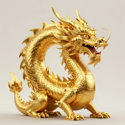 a majestic golden dragon, hd, 4k, trending on artstation, award winning, 8k, 4k, 4k, 4k, very very very detailed, high quality bauhaus art