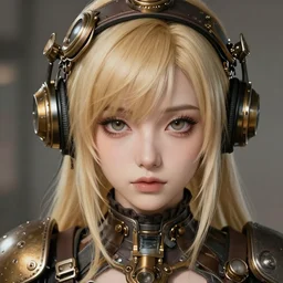 character concept art of a steampunk woman engineer | | blonde, anime, close up, cute - fine - face, pretty face, realistic shaded perfect face, fine details by hyeyoung kim, stanley artgerm lau, wlop, rossdraws, james jean, andrei riabovitchev, marc simonetti, and sakimichan, trending on artstation