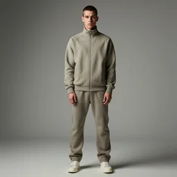 Mark Corrigan wearing a Rick Owens tracksuit