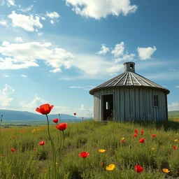 abandoned by richard rogers, landscape poppy, archdaily, wallpaper, highly detailed, trending on artstation.