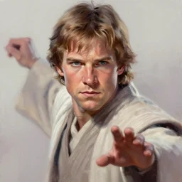jedi master young harrison ford, intricate, fictional character, dynamic pose, dramatic lighting, realistic shaded lighting, pastel shades, expressively loose brush strokes, perfect face, 8 k realistic, hyper detailed, digital painting, artstation, concept art, hyper detailed eyes, art by sam spratt and peter mohrbacher and james jean