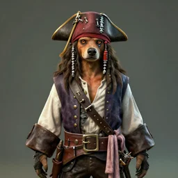 perfectly centered portrait, humanoid animal pirate, professional portrait photography, candid photography, unreal engine 5, highly detailed, accurate, character concept