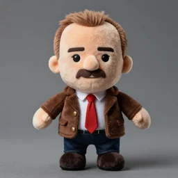 saul goodman from better call saul fumo plush, realistic, highly detailed, studio lighting,