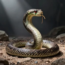 hyperrealistic picture of snake playing xbox