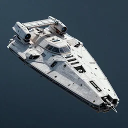 rendering of a futuristic starship, halo, military, highly detailed