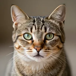 a portrait of a cat