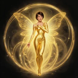 centered painted portrait, jackie chan as golden fairy, d & d, gloomhaven, matte painting concept art, art nouveau, beautifully backlit, swirly vibrant color lines, fantastically gaudy, aesthetic octane render, 8 k hd resolution, by ilya dx kuvshinov and cushart krentz and gilleard james