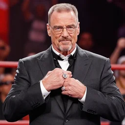 photograph of walter white making his ring entrance at wwe wrestlemania