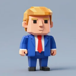 donald trump in a 3 d! low poly ps 1 game from the 1 9 9 0 s, screenshot