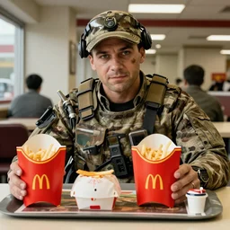 Master Chief orders a meal from McDonalds, dated 2010