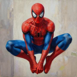 a highly detailed painterly painting of japanese peter parker, by james gurney, greg rutkowski, by craig mullins, ( ( ( ( ( spiderman