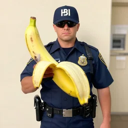 a banana as a fbi agent