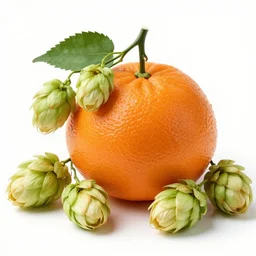 a tangerine made with hops, fresh and juicy