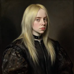 renaissance painting of billie eillish