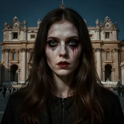 Secrets inside the Vatican, portrait, Horror,Trending artstation, cinematográfica, digital Art