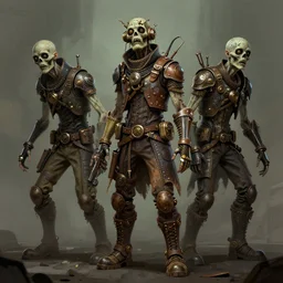 steampunk zombies trending on artstation