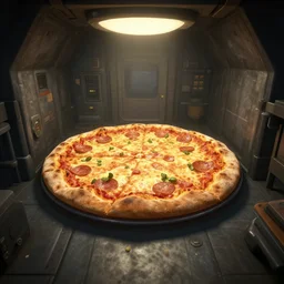 test chamber involving pizza in portal 2, in game screenshot - n 9