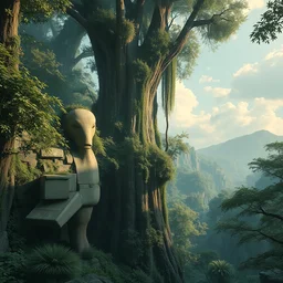 reclaimed by nature by toyo ito, cgsociety junglepunk laser, archdaily, wallpaper, highly detailed, trending on artstation.