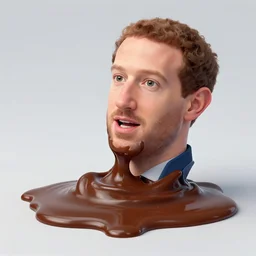 half mark zuckerberg melting into a pile of goo
