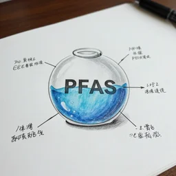 pfas, scientific drawing