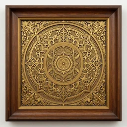 a illustration fantasy wood frame engraving with extreme intrincate details, golden border highly detail ornaments art by fantasy style, centered, facing shot, leaves, flowers, dragons and flames, symmetry