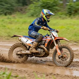 🌈 speeding in mud