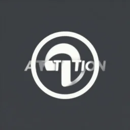 attention filter, logo, digital art, minimalism