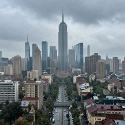 a beautiful rainy day in an epic cityscape by leonid afrimov