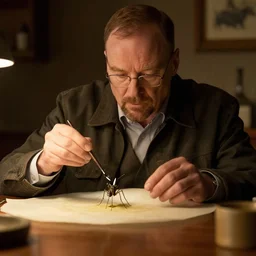 walter white cooks a tiny mosquito, exotic cuisine