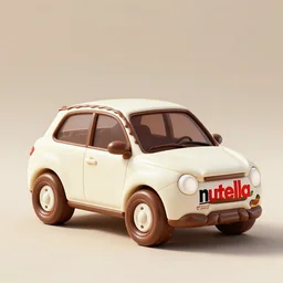 a car made of nutella