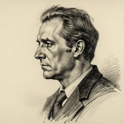 a realistic yet scraggly portrait sketch of the side profile of a stern and sophisticated the big lebowski, trending on artstation, intricate details, in the style of frank auerbach, in the style of sergio aragones, in the style of martin ansin, in the style of david aja, in the style of mattias adolfsson