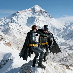 batman climbing mount everest