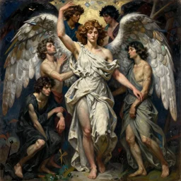 biblical accurate angel frantisek kupka, intricate, miles johnston, kuroda seiki, cynical realism, ozabu, john william godward, painterly, yoshitaka amano, moebius, miles johnston, louise zhang, james jean, mark ryden