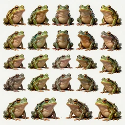 concept design, character sheet of alien frog aliens, full color, ultra detailed, realistic, many variations, by neville page, carlos haunte, simon bisley