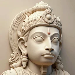 high quality 3 d art deco biomorphic hanuman! head building in mumbai!! centre, highly detailed, cinematic smooth, berenice abbott & john j. park, dramatic warm morning light, wide shot, high angle, uhd 8 k, sharp focus