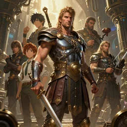 highly detailed portrait of god ares, stephen bliss, unreal engine, fantasy art by greg rutkowski, rhads, ferdinand knab, makoto shinkai and lois van baarle, ilya kuvshinov, rossdraws, tom bagshaw, global illumination, radiant light, detailed and intricate environment, steampunk