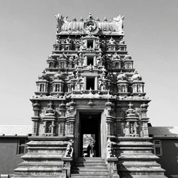indian temple, award winning black and white photography