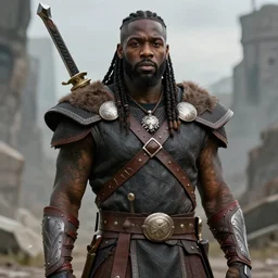 Rapper Chief Keef In Vikings 4K quality super realistic
