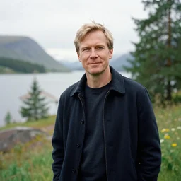 a portrait of a character in a scenic environment by Jonas Bendiksen