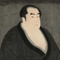 portrait of morbidly obese steven segal in the style of hiroshige, japanese woodblock, classical japanese art, traditional japanese art, highly detailed, beautiful colors, award winning, dark, gritty, ink and watercolor
