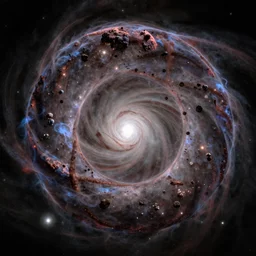 the universe as the ouroboros 8 k, deep field, jwst extremely high level of detail